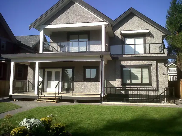 Rear garden and covered porch