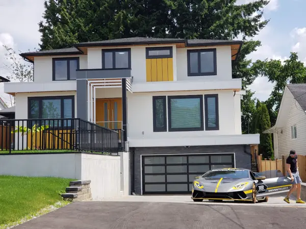 Street elevation of the completed Burnaby residence
