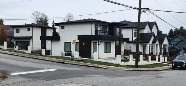 Streetscape of the completed units