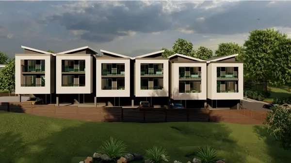 Rendered street elevation of the Nelson Street multiplex