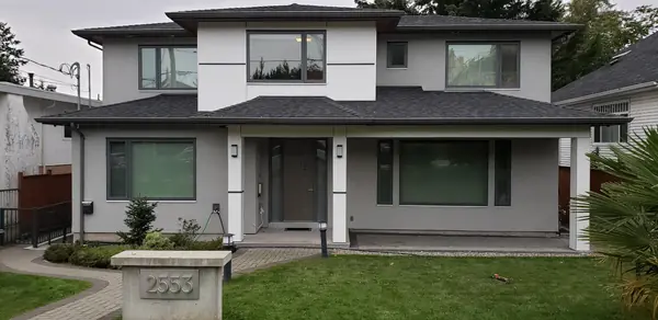 Completed street elevation of the Upper Lonsdale residence